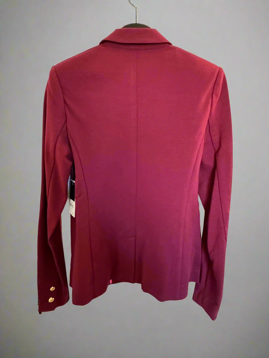 Classic Knit Burgundy Blazer
