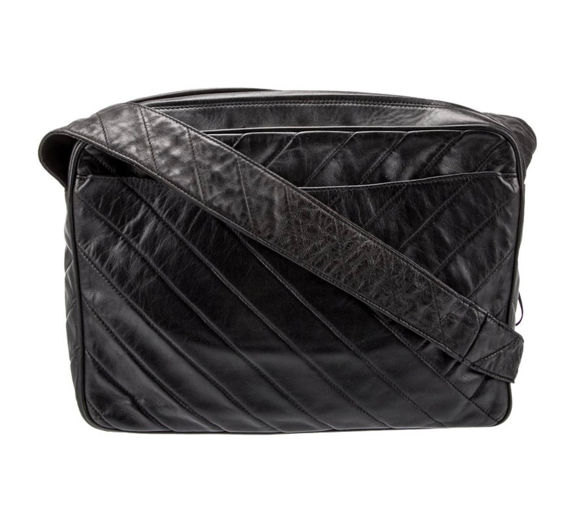 Chanel Chevron Tassel Lambskin Camera Bag